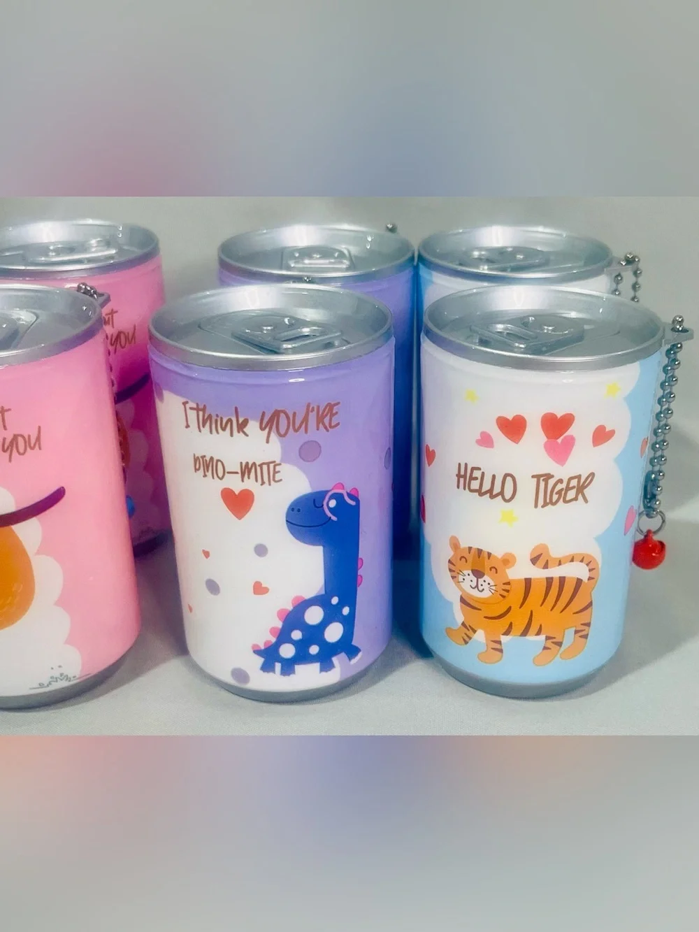 Animal Keychain Can of Wipes - 4 Pack